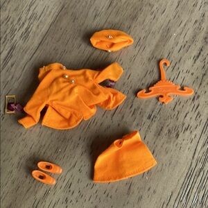 Vintage Topper Dawn Doll #0819 Town and Tailored Outfit - Orange
